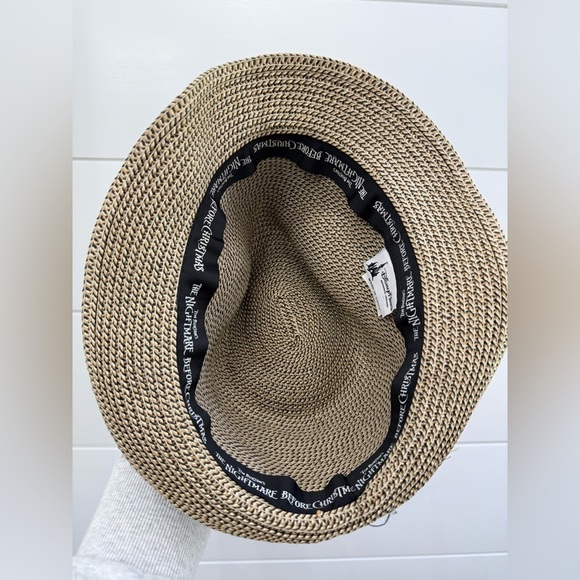 DisneyParks Jack Skellington Straw Fedora Hat - Picture 4 of 6